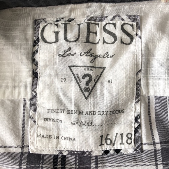 Grey and White Guess Polo Size 16/18 - Picture 3 of 4